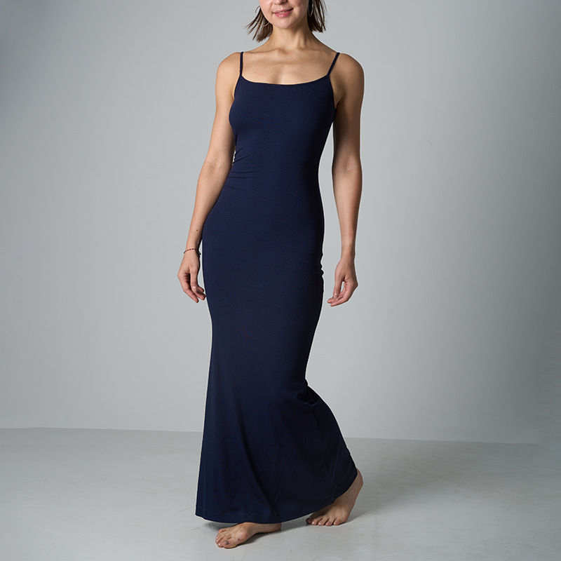 Long Dress Modal Lounge Dress Spaghetti Strap Dress - Image 8