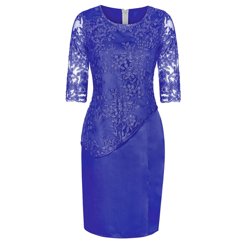 Women's Mid Sleeve Dress Sexy Dress
